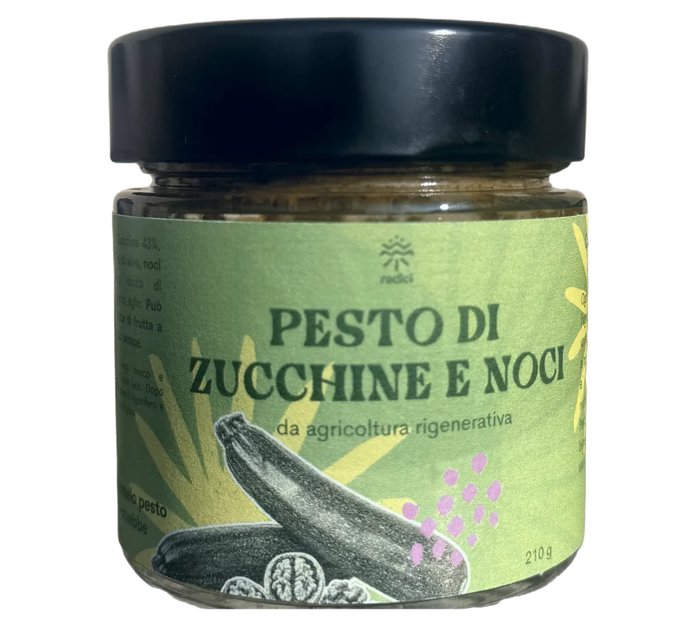 Pesto di zucchine e noci Radici